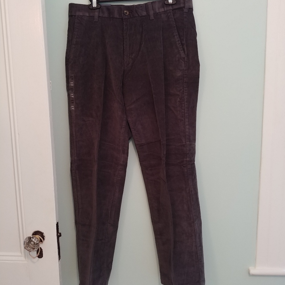 NWT Croft&Barrow Men's pants, 34x32 grey corduroy